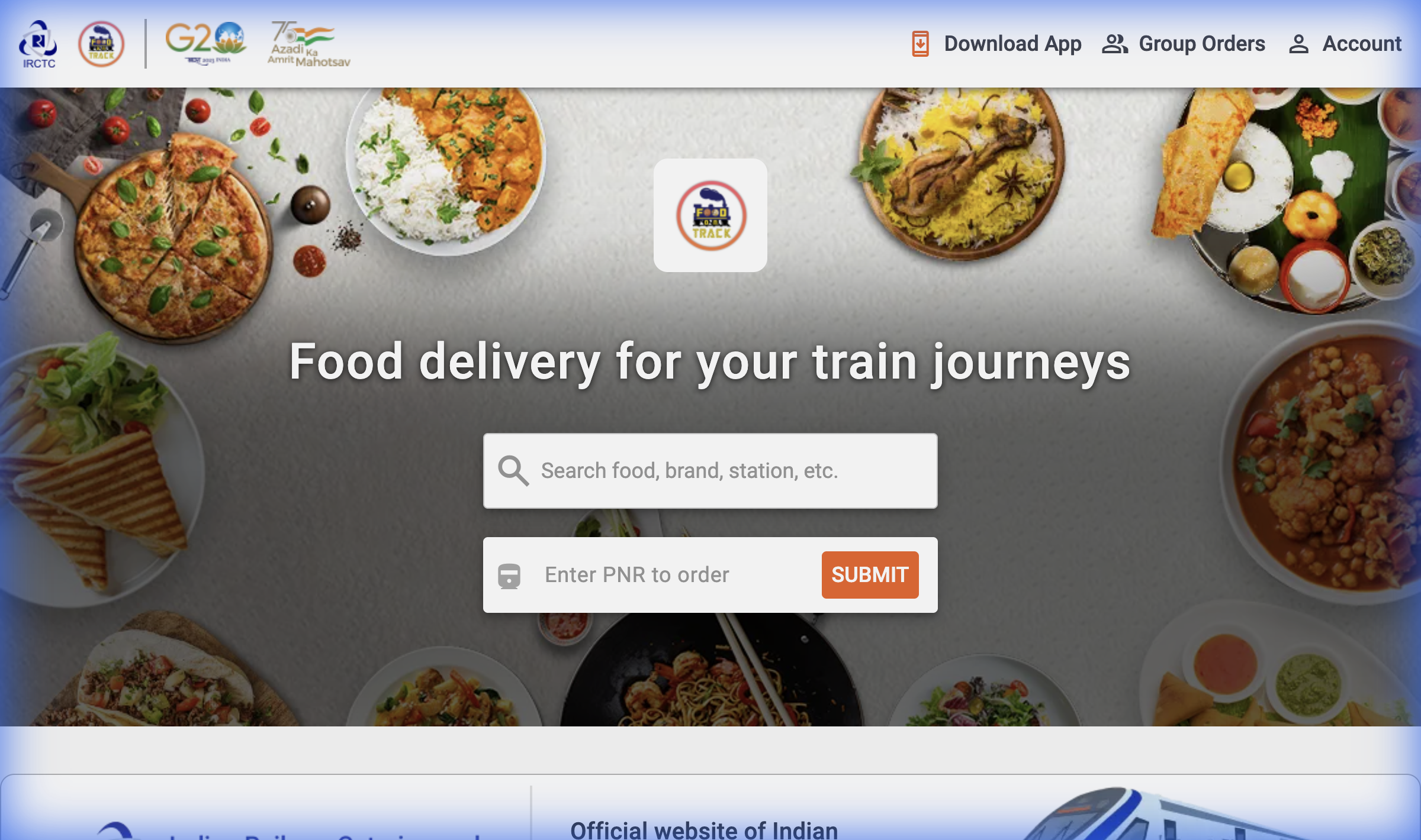 IRCTC e-Catering Platform